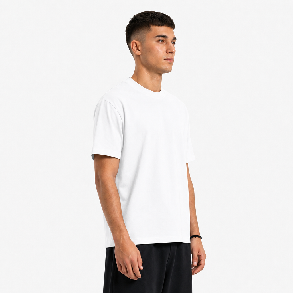 White Regular Fit Tee