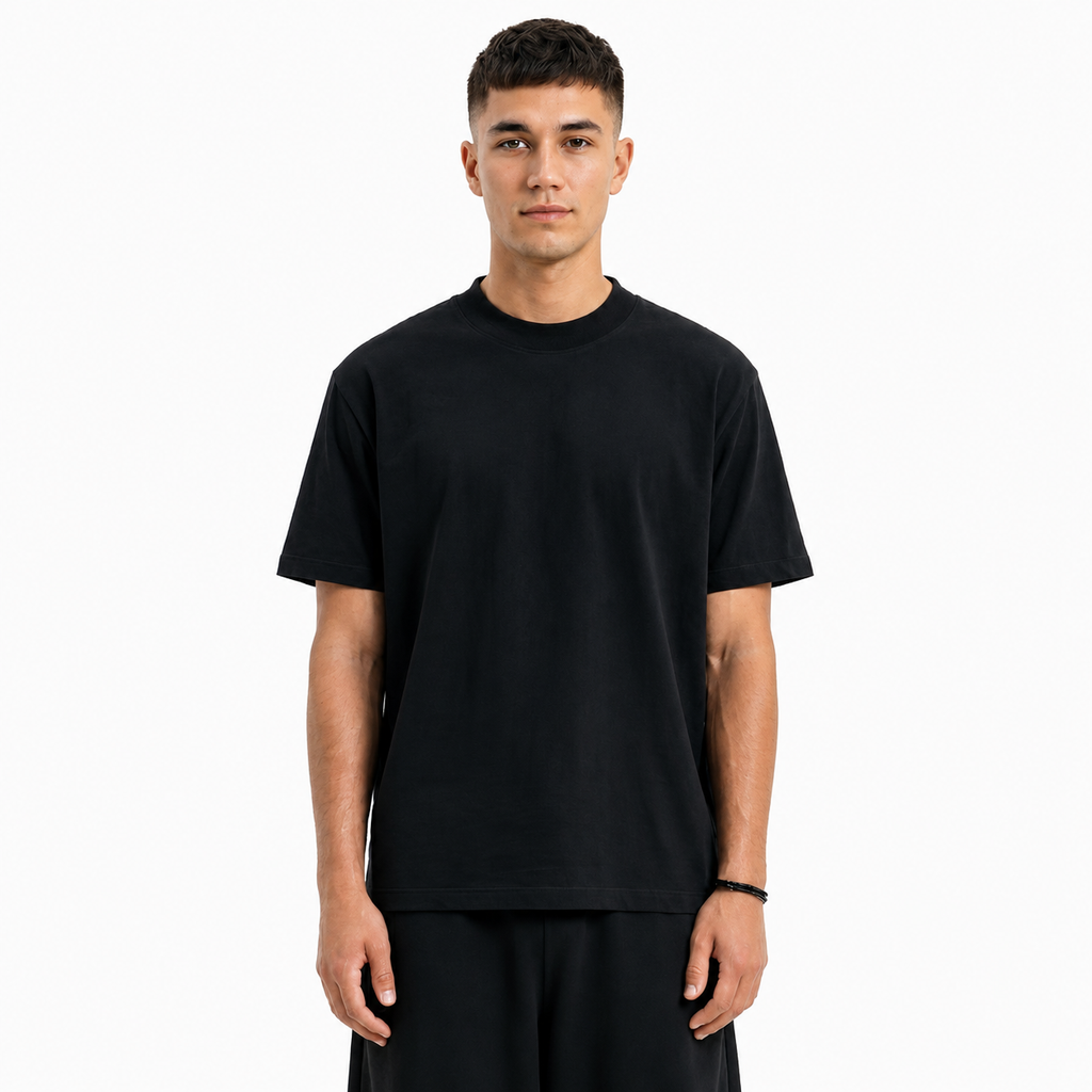 Black Regular Fit Tee