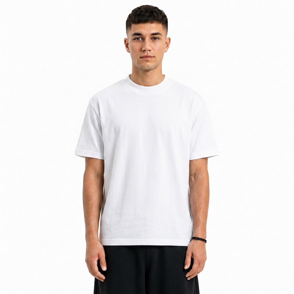 White Regular Fit Tee
